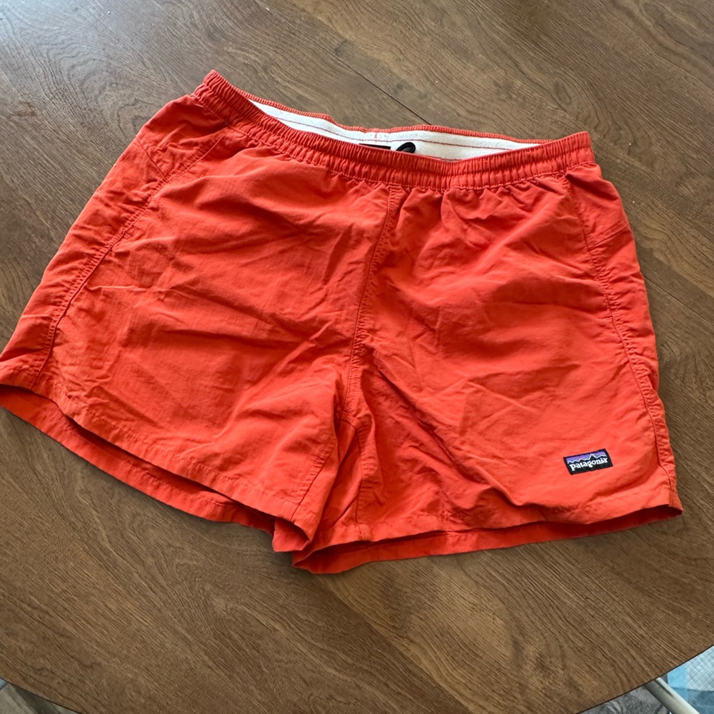 Patagonia women’s Bright Orange Athletic Shorts